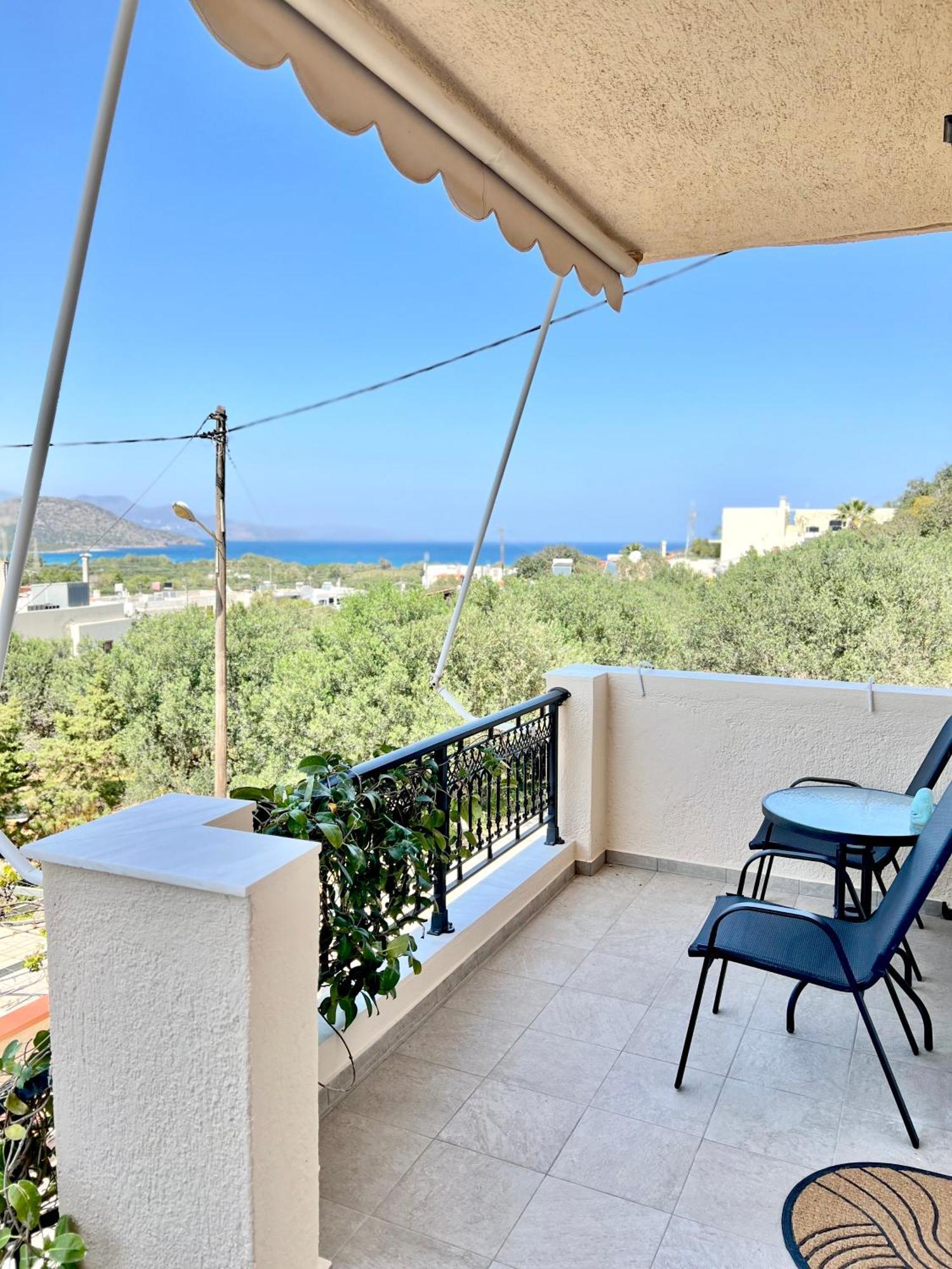 “Shiny” Sea View Apartment At Istron Agios Nikolaos  Exterior photo